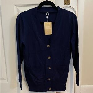 Navy blue cardigan